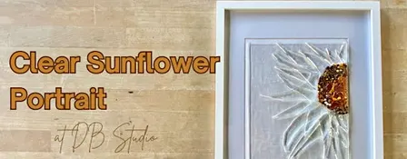 Autum Sunflower Portrait | Fused Glass