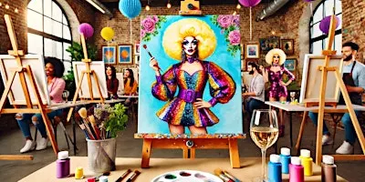 Drag Queen Sip and Paint Memphis The Drag Queen Paint experience