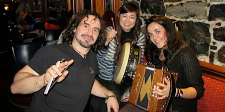 Traditional Irish music session