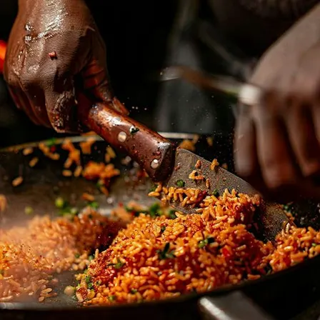 Nimba's  Hands on Jollof Cooking Class