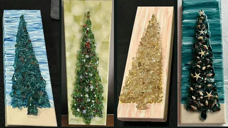 Glass Christmas Trees