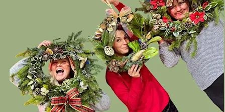 Christmas Wreath Making Workshop FREE Mulled Wine & Festive Treats