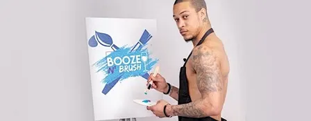 Booze N' Brush Next to Naked Sip n' Paint Charleston, SC - Exotic Male Mode