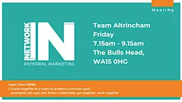 NetworkIN Team Altrincham Breakfast Fortnightly Meeting