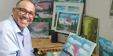 Paint Along; like Bob Ross!