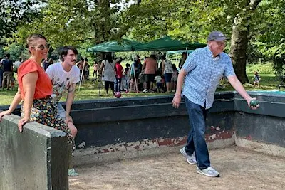 Bocce Courts at Indian Field Volunteer Event
