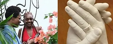 Couples Hand Casting Session