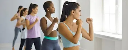 Women's self-defense class