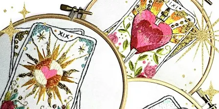 Tarot Card Embroidery Workshop at The Sutton Arms, Farringdon