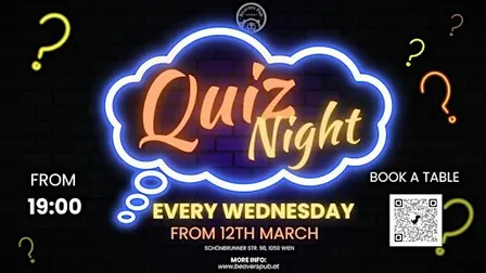Weekly Quiz Night at Beavers Pub! (EN)