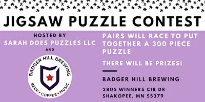 Pairs Jigsaw Puzzle Contest at Badger Hill Brewing - December 2026