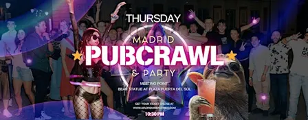 ⭐ Thursday: Pubcrawl & Party Madrid - Make new friends!! ⭐