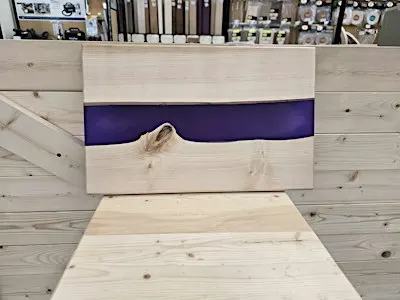 Live Edge Epoxy Charcuterie Board