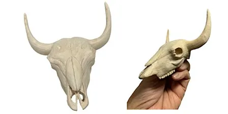 Carve a Miniature Bison Skull with Cam Merkle