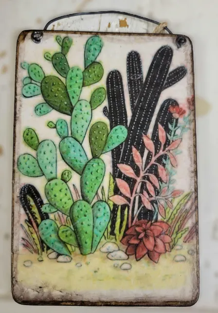 Del Sol Design LLC - Desert and Cacti Decoupage Workshop
