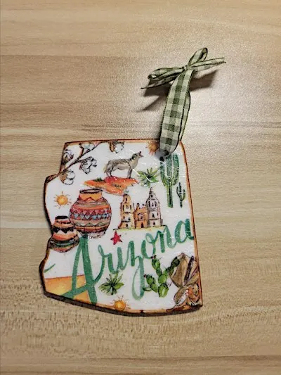 Del Sol Design LLC - Arizona State Ornament Decoupage Workshop