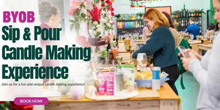 BYOB Candle Making Class: A unique Girls’ Night, Date Night Experience