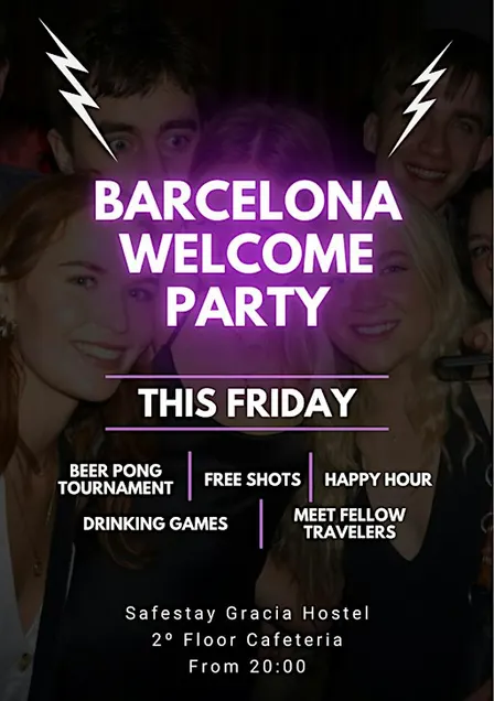 Barcelona Hostels Welcome Party