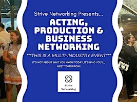Acting,Production Business Networking Elevating Your Potential - Providence