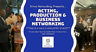 Acting, Production Business Networking|Elevating Your Potential - Vancouver