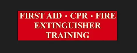 First Aid/CPR/Fire Extinguisher Training Public Safety Education Oct 2026