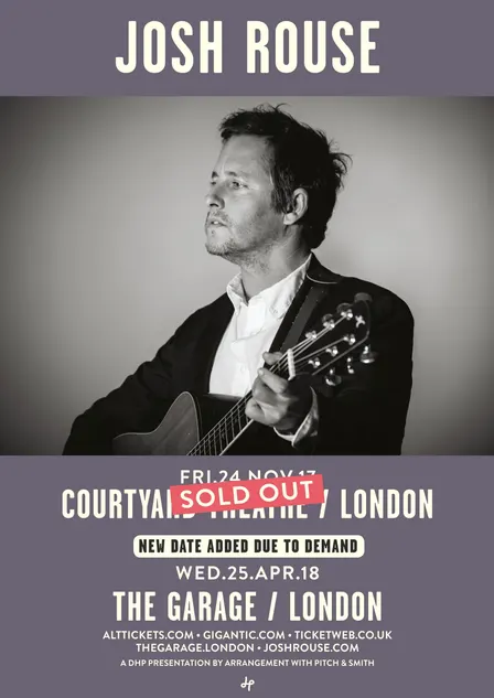 PRE-SALE: An Evening with Josh Rouse