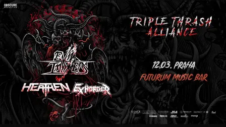 EVIL INVADERS, EXHORDER, HEATHEN, WARFIELD