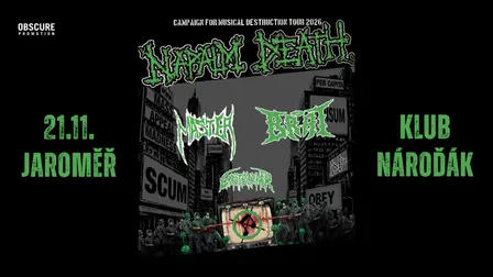 CAMPAIGN FOR MUSICAL DESTRUCTION 2026: NAPALM DEATH & more