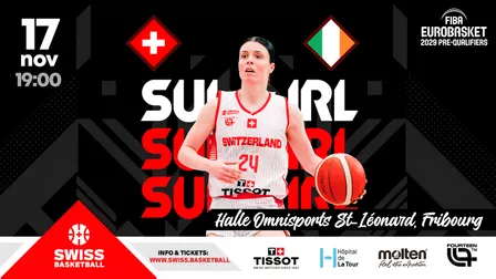 FIBA Women's EuroBasket 2029 Pre-Qualifiers - Switzerland vs Ireland
