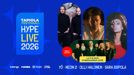 Pikkujoulut: YÖ + Neon 2 + Olli Halonen + Sara Siipola