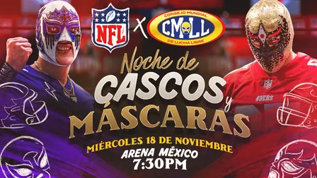 NFL x CMLL: Noche de cascos y mascaras