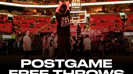 Post Game Free Throw Pass: HEAT vs. Rockets