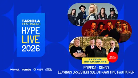 Pikkujoulut:Popeda+Dingo+Leavings Orkesteri Solistina Timo Rautiainen