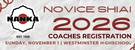 2026 Nanka Novice Tourmanent Coaches registration