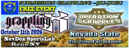 Grappling X 10/11/2026 Nevada State Jiu Jitsu Fall Games Reno NV