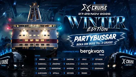 X-CRUISE - PARTYBUSS GÖTEBORG - STOCKHOLM