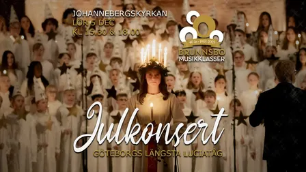 Lucia- och julkonsert Brunnsbo Musiklasser 18:00