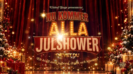 Nu kommer alla julshower med DE VET DU