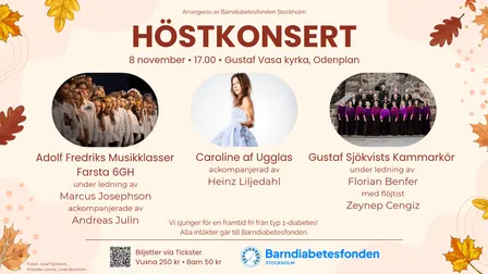 Höstkonsert för Barndiabetesfonden 2026